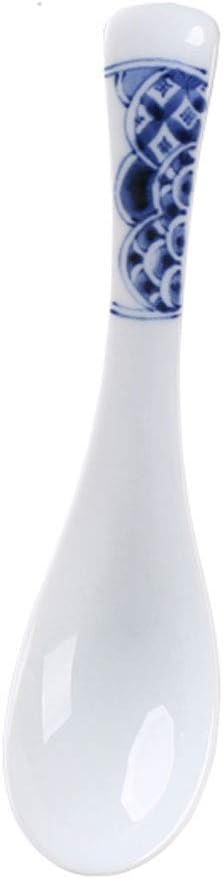 Tablespoons Ceramic Soup Spoon Japanese Style Extended Noodle Soup Spoon Tableware Porcelain Soup Spoon 6.7 Inches Long Serving Spoon (D)