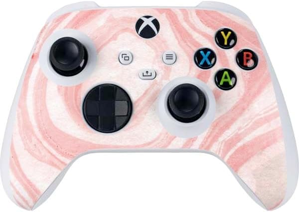 Skinit Decal Gaming Skin Compatible with Xbox Series S Controller - Pink Marble Design