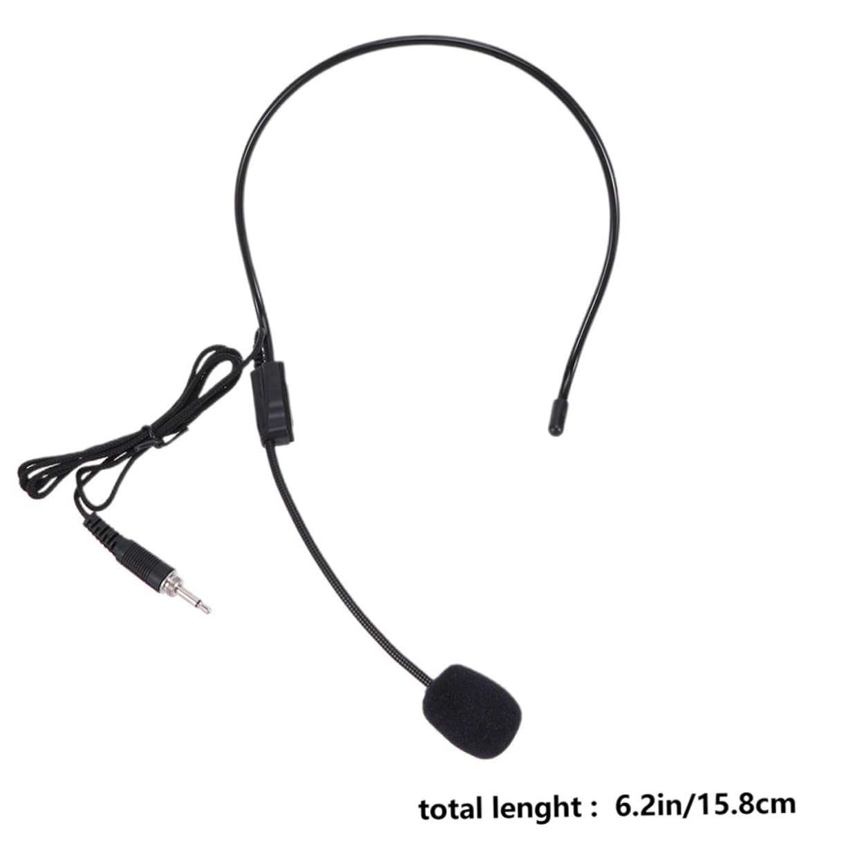 Parliky 4Pcs Headset Microphone with Loudspeaker Voice Amplifier Wired Over Ear Mic for Sound Pickup Compact Design for Easy Carrying and Use