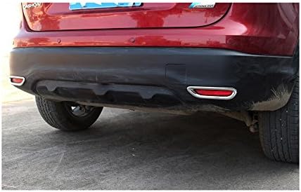 2Pcs Chromed Rear Tail Fog Light Lamp Cover Trim For Nissan Qashqai 2014 2015 2016 2017 2018 2019 2020