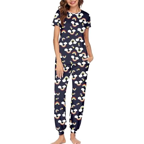 HOTOUCH Womens Cute Printed Pajama Set Cover