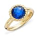 Produktbild Miore Damen-Ring 9 Karat (375) Gelbgold Saphir Stein Quarz blau Rundschliff MNA9028R