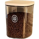 Xiraivke自動排気付き真空式ペットフード保存容器 大容量密閉タンク ドッグフード・キャットフード用 ワンタッチ操作 防潮・防虫・酸化防止 計量カップ付属 家庭用 ペット用品​