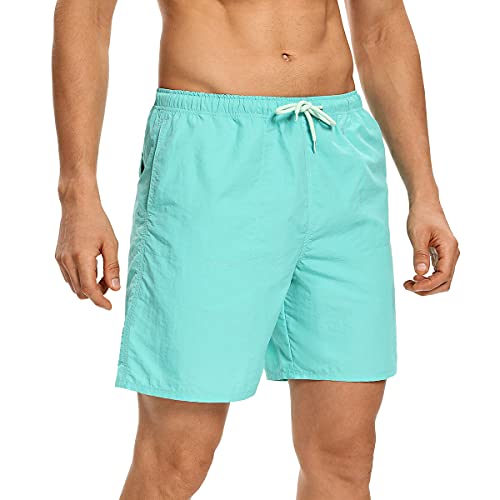 Cinlee Men's Board Short Quick Dry Taslan Nylon With Pockets Turquoise #TOP3