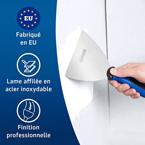 HOGARD Voegvulling Plamuurmes met Ingebouwde Schroevendraaier Gipsplaten Roestvrij Staal Gemaakt in EU, 150 mm (5.9 inch) - Afbeelding 3
