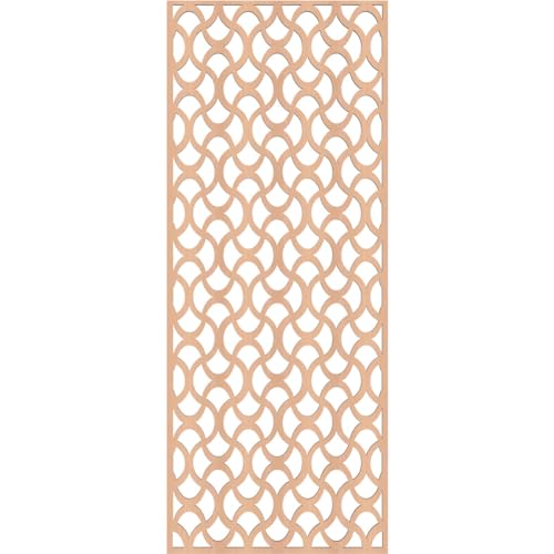 Image of Resort Decorative Pierced Fretwork Wood Wall Panels, 15 3 /8 inchW x 39 3 /8 inchH x 1 /4 inchT, Alder