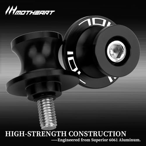 MotHeart M10 Schwingarm-Slider für 701 Enduro 2016-2024 701 Supermoto 2015-2024 Vitpilen 701 2018-2024 Svartpilen 701 2019-2024 Robuster Schwingarm-Schutz Zubehör (Schwarz)