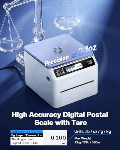 Phomemo Bluetooth Shipping Label Printer 4x6 with Scale - image 4