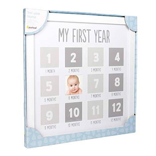 Pearhead 74000 My First Year Photo Moments Baby Keepsake Picture Frame, Baby'S First Year Photo Frame, Gender-Neutral Baby Milestone Nursery Decor thumb #1