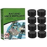 Natural Mice Rodent Repellent 8Pcs, Peppermint Oil Mouse Repellent for Car Engine Cabinet Indoor Outdoor Garage Safe for Pets