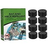 Natural Mice Rodent Repellent 8Pcs, Peppermint Oil Mouse Repellent for Car Engine Cabinet Indoor Outdoor Garage Safe for Pets