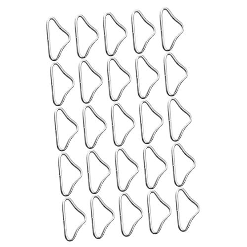 balacoo 30Pcs Trampoline Triangle Ring Buckles Heavy Duty Connectors for Webbing Durable Rings for Trampoline Safety and Repair Quick Connect
