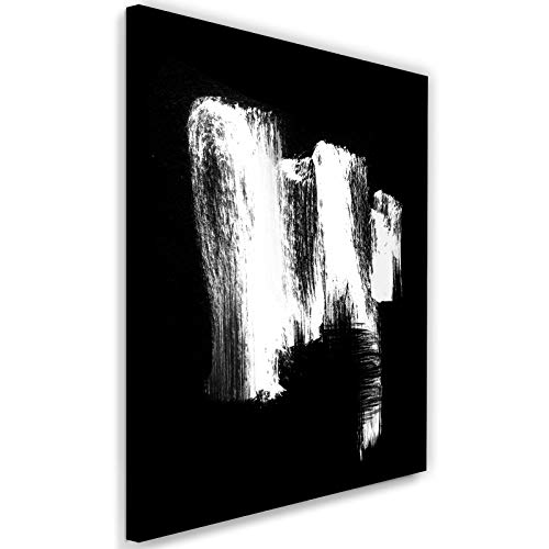 Toile XXL Feeby Abstraction Art Noir Déco Unique avec Impression Haute Définition