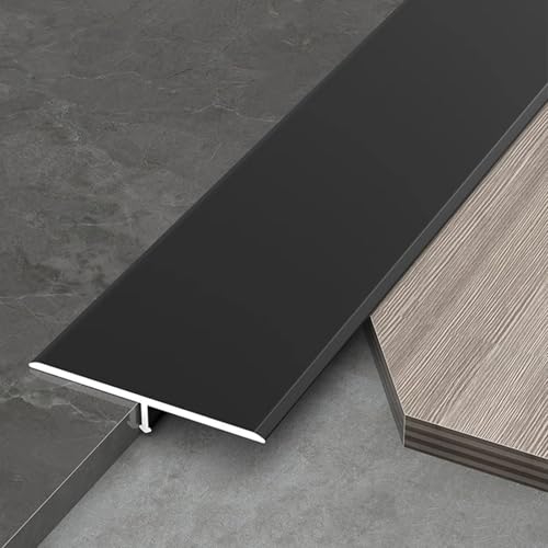 Rail de transition en T aluminium 90 cm pour sol stratifié mat