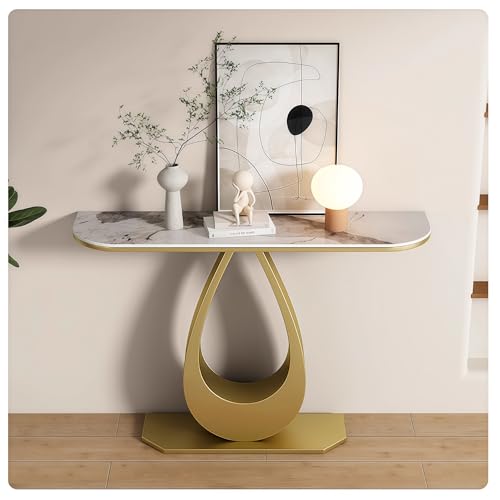 �R���\�[���e�[�u�� �X���� ���� ���[ �n�C�\�t�@�[ �T�C�h�e�[�u�� �Ƃ̑��� �L�� ���� �Q�� ���r���O ���r�[�p(Gold A,100cm/39.4in)