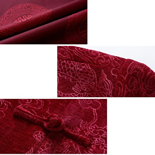 Dragon Embroidery Tang Suit Chinese Kung Fu Jacket Clothing Men Chinese Hanfu Coat Tai Chi Martial Arts Long Sleeved3