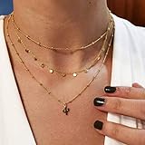 Aviso: El collar es delicado y se puede enredar fácilmente debido a su diseño de múltiples capas, por lo que sugerimos tomarlo por el cierre.