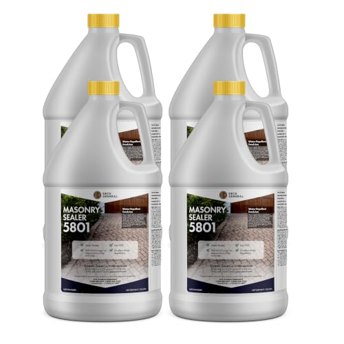 DeckGeneral 5801 Silane Siloxane Penetrating Clear Masonry, 4 Gallon Case