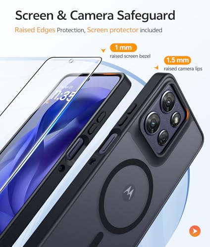 Image of FNTCASE for Moto G Power 2026 Case: Motorola Moto G Power 5G 2025 Case [Compatible with Magsafe] Translucent Matte Cases with [Screen Protector] Military Grade Shockproof Protective Phone Cover