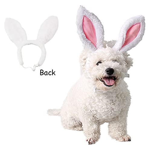 Aniac Pet Headgear Soft Headband With Cute Bunny Ears Warm Hat Head Accessories Easter Costume For Cats Kitten Puppy And Small Dogs (Small/Head Girth:9.5 Inch - 11 Inch) #TOP1