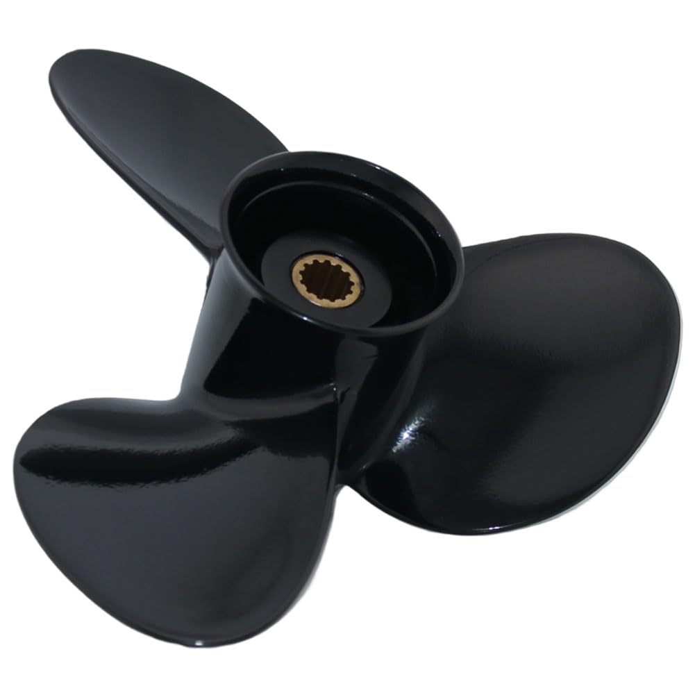 Boatman 13x11 Alluminio Barca Elica Sostituzione per BRP Johnson Evinrude OMC Stern Drive E-TEC 40-75 HP 13 Spline Dente RH