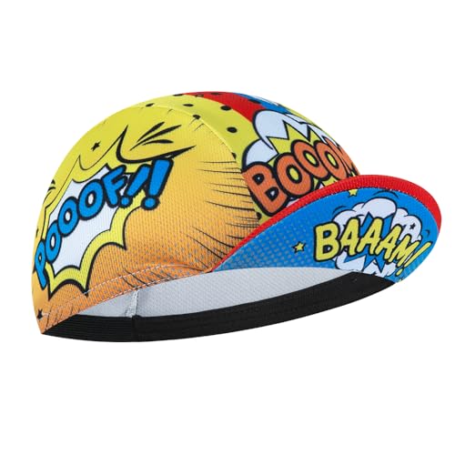 Summer Cycling Cap Helmet Liner Cap Unisex Running Sports Hat Sun Protection Quick Dry Red