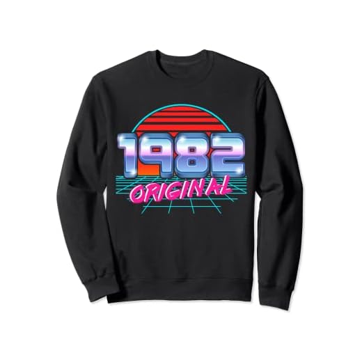 Original 1982 Retro 41 Cumpleaños Vaporwave Style 41 Años Sudadera