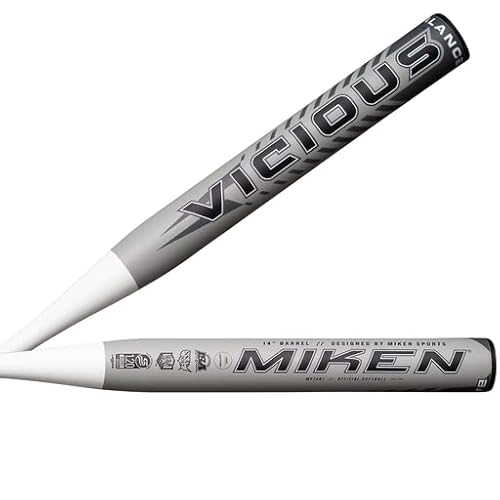 Miken Vicious 14" Balanced Dual Stamp Slow Pitch Softball Bat: Mv14B1 Mv14B1 34" 26 Oz. #TOP17