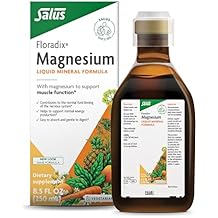 Floradix Magnesium - Liquid Herbal & Mineral Supplement Supports Healthy Nervous System & Normal Muscle Function - Gentle Formula - Vegetarian, Gluten-Free & Non-GMO - 8.5 fl oz