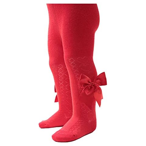 Soft Touch Baby Girls Heart Tights with Bow Cover