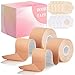 TWINKLING BEADS 2 Pcs Boob Tape for Breast Lift - BoobTape with 10 Pcs Pasties,Body Tape for Women Invisible Breast Bra Tape Beige
