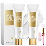 2Pcs Conspicuous Instant Wrinkle Eraser,Instant Wrinkle Remover Serum,Anti-Wrinkle Anti-Aging Eye Cream,Skin Firming Cream,For Face, Neck, Cheek