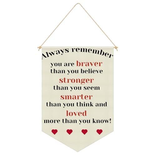 Inspirational Wall Decor for Kids Boy Girl Hanging Pennant Flag Banner for Nursery Classroom Playroom Inspirational Quote Motivational Wall Flag for Newborn Toddler Kids Room Banner