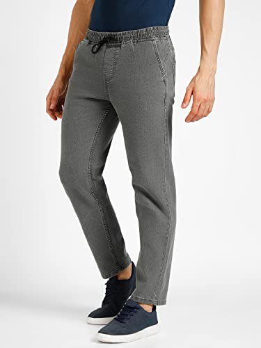 Image of Urbano Fashion Men's Regular Fit Mid Rise Washed Jogger Jeans Stretchable