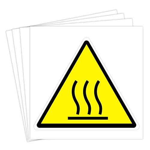 Autocollants Hot Surface vinyle 10x10cm et signalétique panneau avertissement