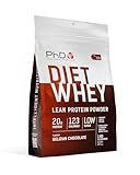 PhD Nutrition Diet Whey Proteína en polvo 1kg Chocolate belga - Polvo alta en proteínas para apoyar la dieta con 20g de proteína por porción, Informed Protein (el diseño del envase puede variar)
