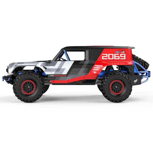 Image of 1 /8 Scale 4WD Brushless RC Off Road Crawler Truck 2.4G Remote Control Ford Bronco Baja 1000 R Official Licensed