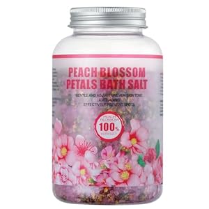 Bath Salts for Soaking Bathing,Spa Luxetique Epsom Salts Gifts Set for Women,Peach Blossom Bath Salts(17.6oz)