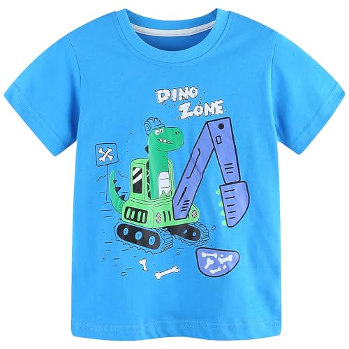 Image of AIWUHE Toddler T Shirts Cotton Summer Tshirts Boys Girls Short Sleeve Tee Tops Casual Graphic Clothes Crew Neck Shirts 2-6Y