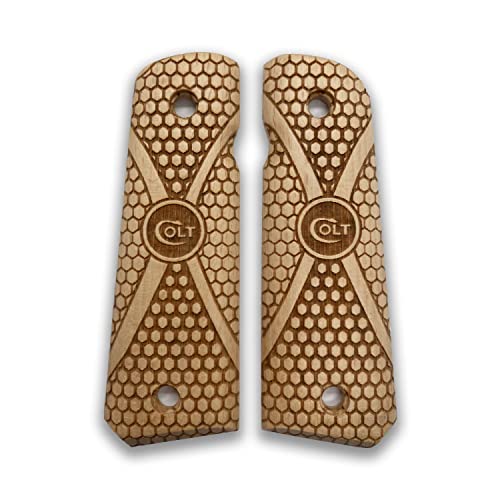 Poignée Colt 1911 plaquettes bois de noyer pour customisation pistolet