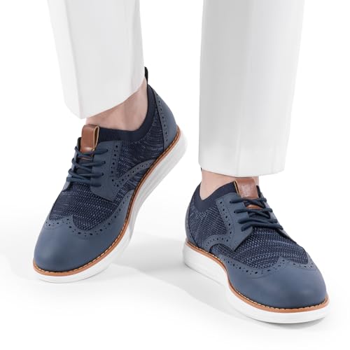Bruno Marc Bruno Marc Men's Mesh Sneakers Oxfords Lace-up Lightweight Casual Shoes,Size 11,8-Navy,SBOX2408M
