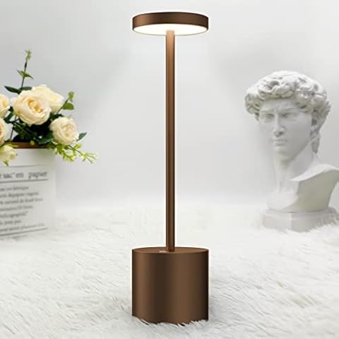 Hapfish Rechargeable LED Table Lamp with Dimming Cover