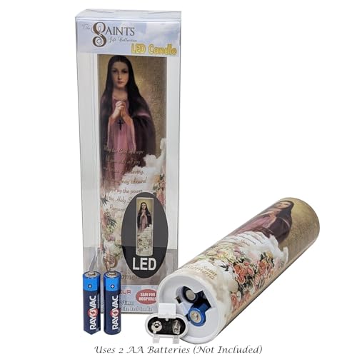 Image of St Philomena LED Flameless Devotional Prayer Candle