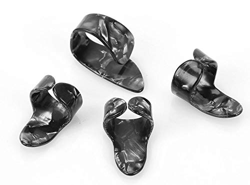 Jiayouy Celluloid Guitar Finger Thumb Picks And 10Pcs 0.46Mm Guitar Picks With Storage Box Multi-Color For Acoustic Guitar Bass Banjo Ukulele 18Pieces #TOP1