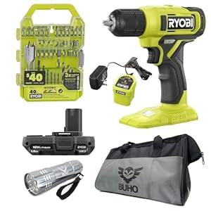 Drill Set Bundle with Ryobi 18V Cor...