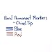 Eberhard Faber,Berol 3000 Chisel-Tip Permanent Markers, Red, Pack Of 12