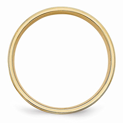 14k Yellow Gold Comfort Fit Unique Wedding Band Ring2
