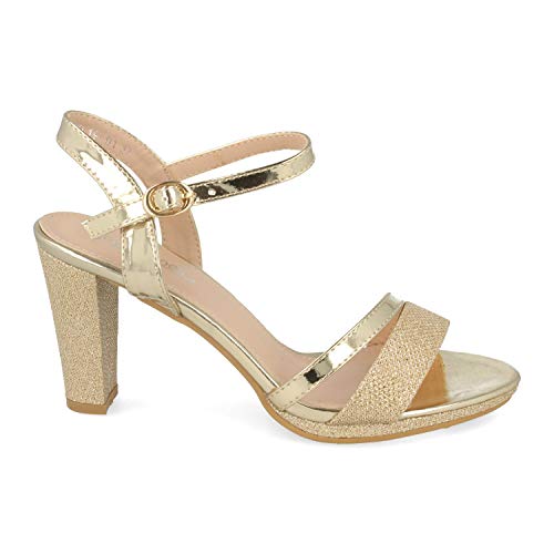 ▷ Sandalias doradas de fiesta ✔️ Comparador de Precios