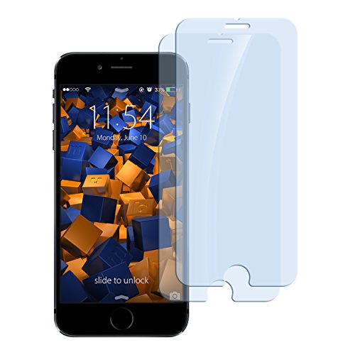 mumbi - Eco - 2 pellicole protettive in Vetro temperato per iPhone 6 / 6s (intenzionalmente più Piccole del Display, poiché Questo è ricurvo)