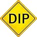 Dip Novelty Metal Crossing Sign CX-577